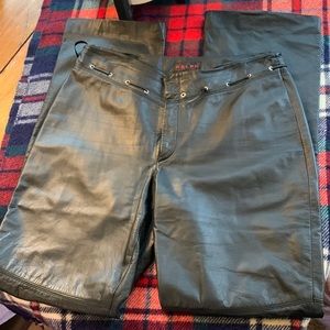 Ralph Lauren Black Leather Pants size 10